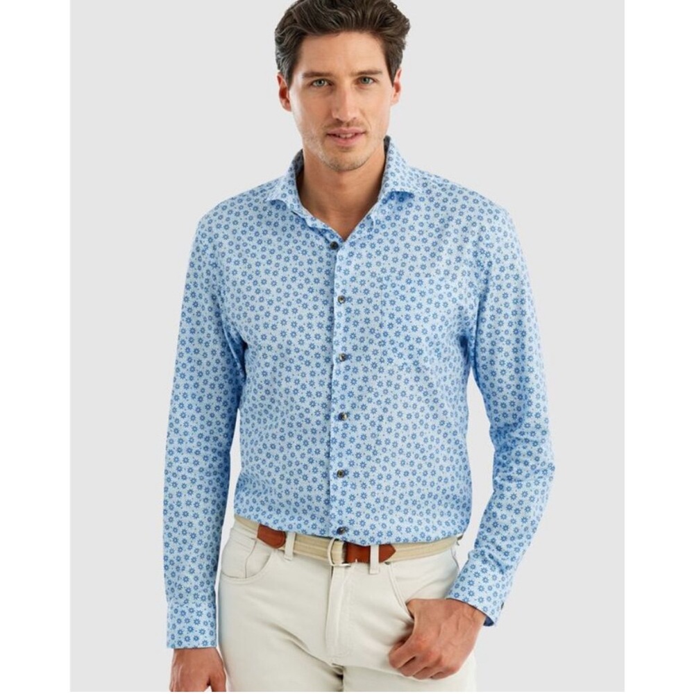 Johnnie O Montage Top Shelf Button Up Shirt, Size: L